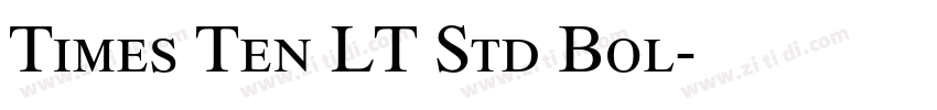 Times Ten LT Std Bol字体转换